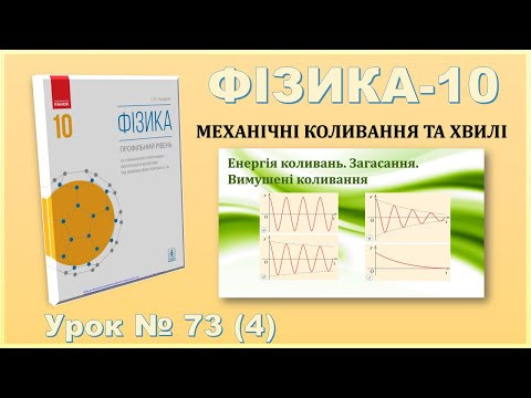 ФІЗИКА-10 | Урок 73 (4) | Енергія коливань. Загасання. Вимушені коливання