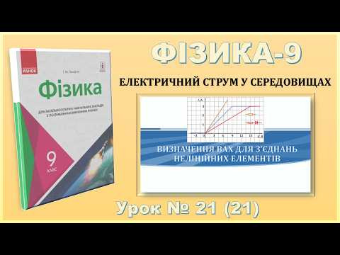 ФІЗИКА-9 | Урок 21 (21) | Визначення ВАХ для з&rsquo;єднань нелінійних елементів