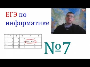 ЕГЭ по информатике - Задание 7 (Таблицы, Диаграммы)