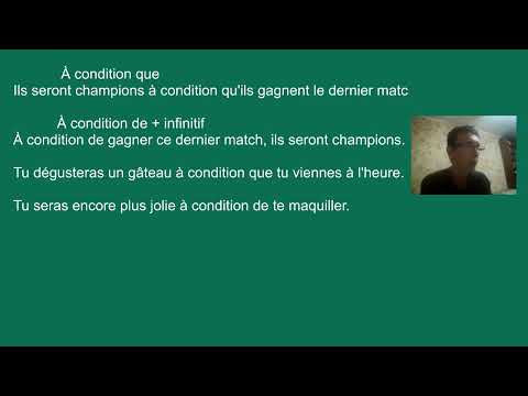 французская грамматика. Уровень b1 - b2. Оборот À CONDITION QUE, À CONDITION DE+INFINITIF французская грамматика. Уровень b1 - b2. Оборот À CONDITION QUE, À CONDITION DE+INFINITIF