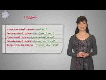Изменение имен существительных по падежам