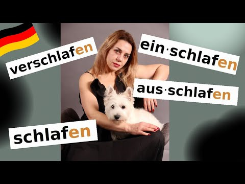 schlafen, einschlafen, ausschlafen, verschlafen- немецкие глаголы schlafen, einschlafen, ausschlafen, verschlafen- немецкие глаголы