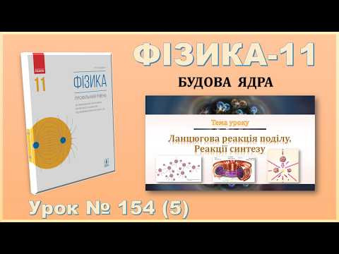 ФІЗИКА-11 | Урок 154 (5) | Ланцюгова реакція поділу. Реакції синтезу