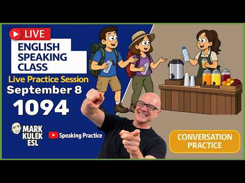 English Class with Mark Kulek ESL (Live Stream Class - 1094)