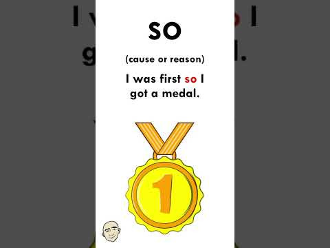 #shorts So - cause or reason (conjunction) | Mark Kulek ESL #shorts So - cause or reason (conjunction) | Mark Kulek ESL