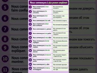 Nous commen&ccedil;ons + COD/COI/Y/EN #французскийязык #французскийпополочкам #урокифранцузского #учитьфр