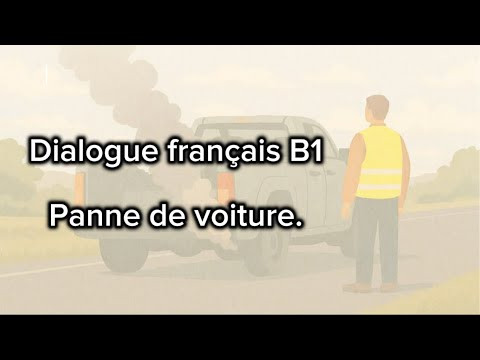 Dialogue fran&ccedil;ais B1. Panne de voiture. Compr&eacute;hension orale fran&ccedil;ais. FLE.