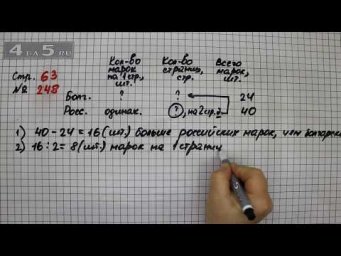 Страница 63 Задание 248 &ndash; Математика 4 класс Моро &ndash; Учебник Часть 2