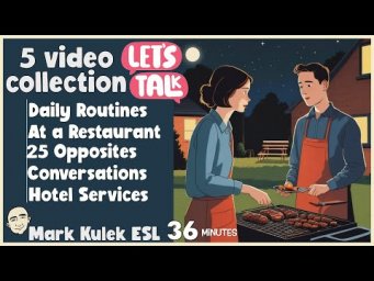 36 minutes - Talk in English (conversations) with Mark Kulek ESL