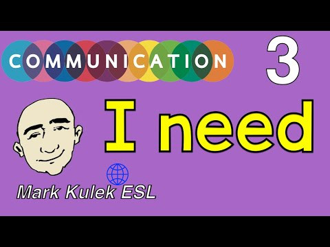 I need - English communication | Mark Kulek - ESL I need - English communication | Mark Kulek - ESL