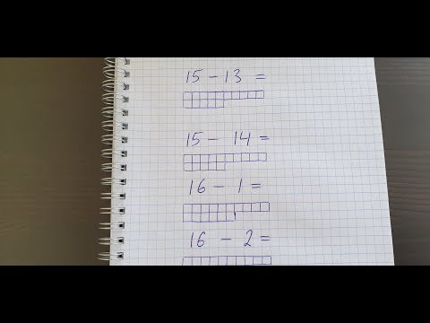Вычитание чисел через разложение, часть 17. Математика 1 класс.