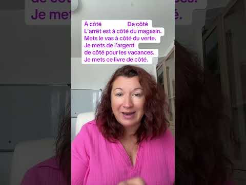 De c&ocirc;t&eacute; - &agrave; c&ocirc;t&eacute; #французский #французскийпополочкам #урокифранцузского #учитьфранцузский
