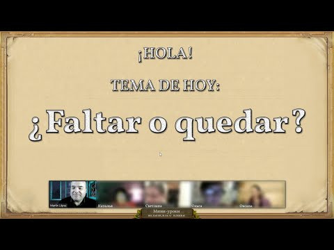 Упражнения по мини-уроку N° 28: "¿faltar, quedar o alcanzar? Упражнения по мини-уроку N° 28: "¿faltar, quedar o alcanzar?