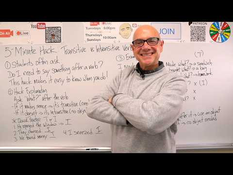 Transitive and Intransitive Verbs: 5-Minute Grammar Hack
