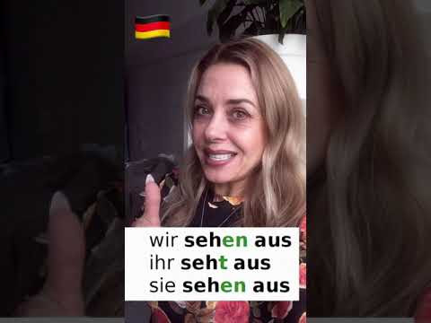 Комплименты на немецком  языке - aussehen - немецкая грамматика
