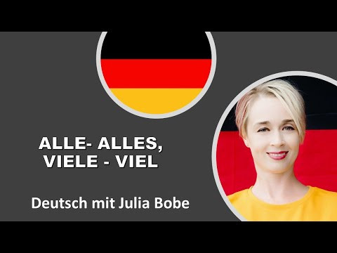 Как различать в немецком аlle-alles, viele-viel? Как различать в немецком аlle-alles, viele-viel?