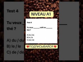 Test 4 NIVEAU A 1 #французскийснуля #французскийонлайн #французскийпополочкам #учитьфранцузский