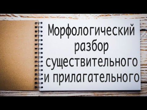 МОРФОЛОГИЧЕСКИЙ РАЗБОР существительного и прилагательного [IrishU]