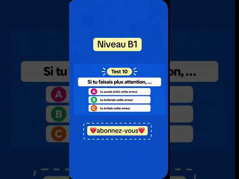 Test 10 Niveau B1 #французскийпополочкам #урокифранцузького #французский Test 10 Niveau B1 #французскийпополочкам #урокифранцузького #французский