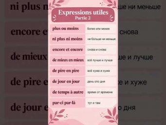 Французские словечки ЧАСТЬ 2  #французскийснуля #французскийонлайн #французскийпополочкам