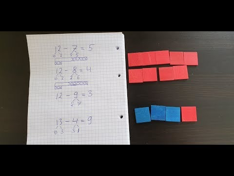 Вычитание чисел через разложение, способ 2, часть 6. Математика 1 класс. Вычитание чисел через разложение, способ 2, часть 6. Математика 1 класс.