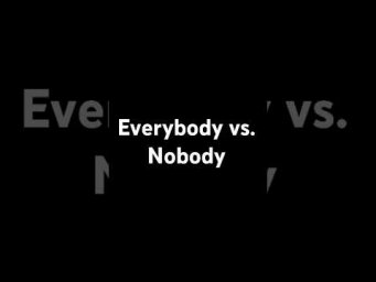 Everybody vs. Nobody | #MarkKulekESL #LearnEnglish
