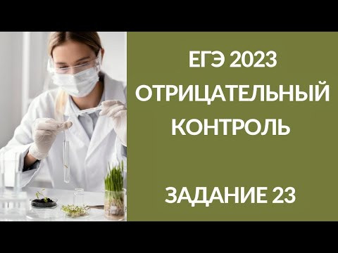 ЕГЭ 2023/ Задание 23 - отрицательный контроль (новый формат 2023) ЕГЭ 2023/ Задание 23 - отрицательный контроль (новый формат 2023)