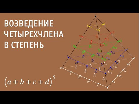 Возведение четырехчлена в степень