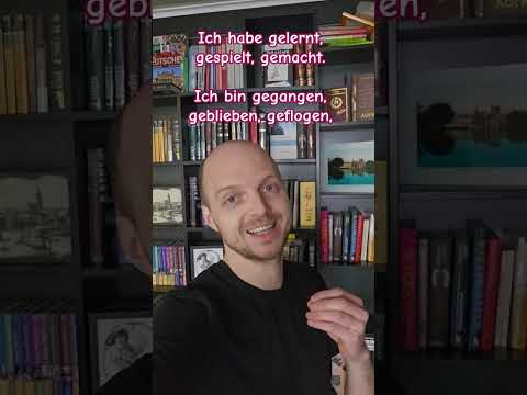 ich bin geflogen, ich habe gemacht. Perfekt, прошедшее время в немецком