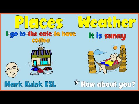 Places and Weather | vocabulary & grammar patterns - Mark Kulek ESL