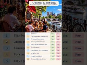 Vrai ou faux #французскийпополочкам #урокифранцузького #французскийонлайн #education