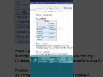 ИСПАНСКИЕ ГЛАГОЛЫ HACERSE, VOLVERSE, PONERSE!