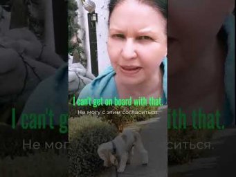 Как выразить несогласие по-английски. I can't get on board with that!