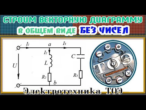 Векторная диаграмма токов и напряжений в общем виде