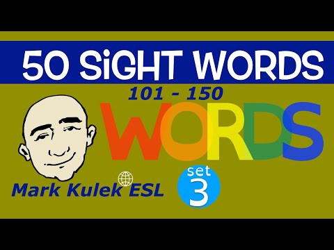 50 Sight Words - high frequency words (#3) | Mark Kulek - ESL