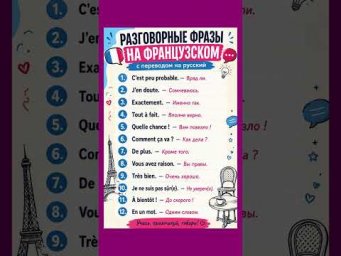 Разговорный французский #французскийязык #французскийпополочкам #урокифранцузского #учебникфранцузск