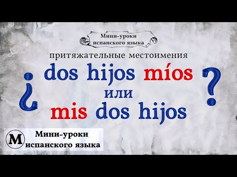N&deg; 18: притяжательные местоимения