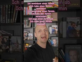 einen Termin vereinbaren, verschieben, absagen. #w&ouml;rter #deutsch #shorts