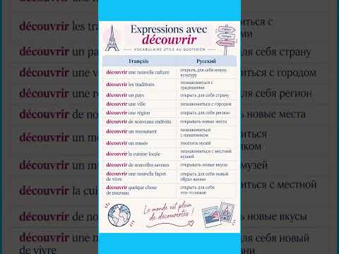 D&eacute;couvrir : expressions utiles #французский #французскийснуля #французскийпополочкам #учитьфранцу