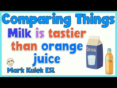 Comparing Things: -er adjectives | English speaking practice - Mark Kulek ESL