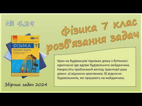 ФІЗИКА-7 | Задача № 4.29 | Траєкторія. Шлях. Переміщення