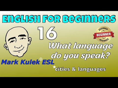 What Language Do You Speak? - English for beginners | Mark Kulek - ESL