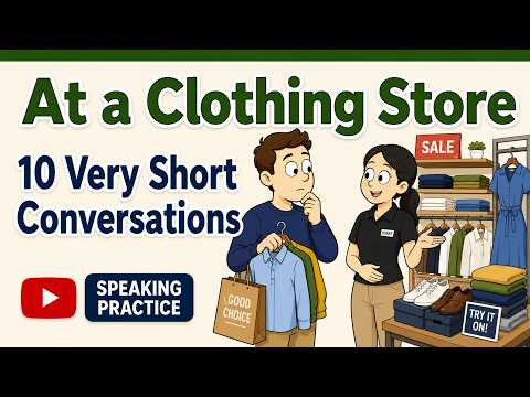 At a Clothing Store with Mark Kulek ESL At a Clothing Store with Mark Kulek ESL