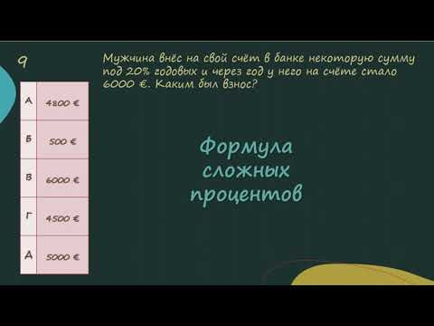Формула сложных процентов