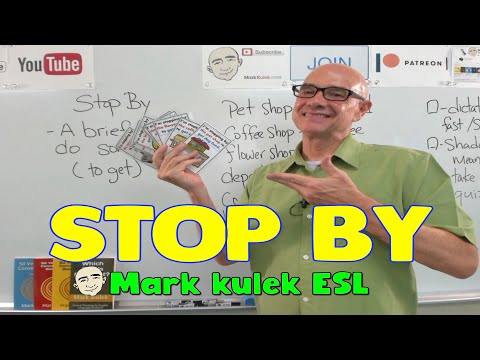 Stop By - Shadowing & Dictation |  English speaking practice - Mark Kulek ESL