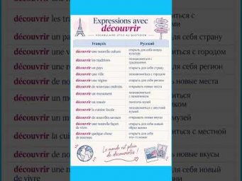 D&eacute;couvrir : expressions utiles #французский #французскийснуля #французскийпополочкам #учитьфранцу