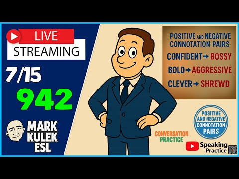 Speak English | Live Stream English Class with Mark Kulek ESL Speak English | Live Stream English Class with Mark Kulek ESL