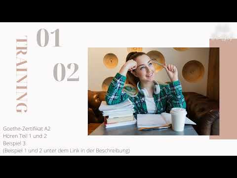 NEU GOETHE ZERTIFIKAT A2 - PRÜFUNG - HÖREN TEIL 1 und 2 mit Lösungen NEU GOETHE ZERTIFIKAT A2 - PRÜFUNG - HÖREN TEIL 1 und 2 mit Lösungen