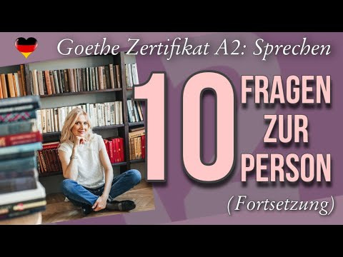 Goethe Zertifikat A2: Sprechen, Teil 1 - разбор карточек с вопросами и ответами (продолжение) Goethe Zertifikat A2: Sprechen, Teil 1 - разбор карточек с вопросами и ответами (продолжение)