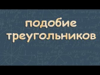 Подобие треугольников 8 класс Атанасян
